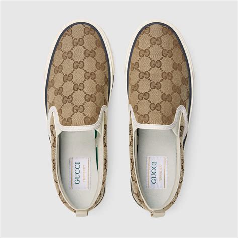 gucci tennis slip on sneaker